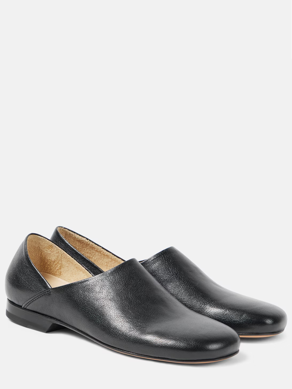 Convertible leather slip-on shoes