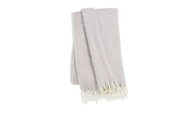Textured Faux Mohair Throw 