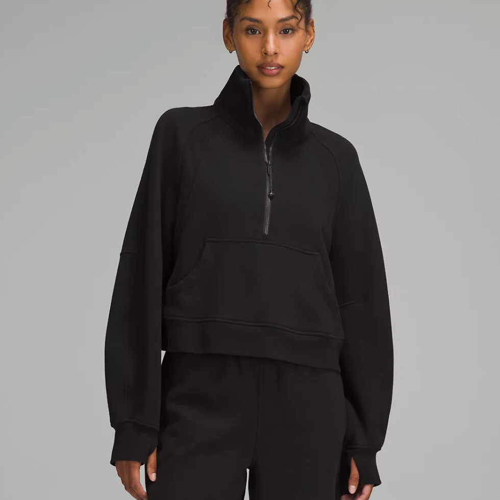 Scuba Oversized Funnel-Neck Half Zip