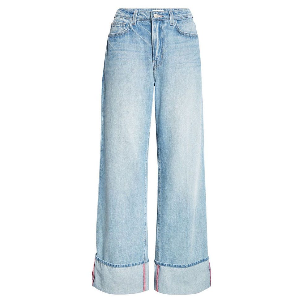 Miley Cuff Wide Leg Jeans  