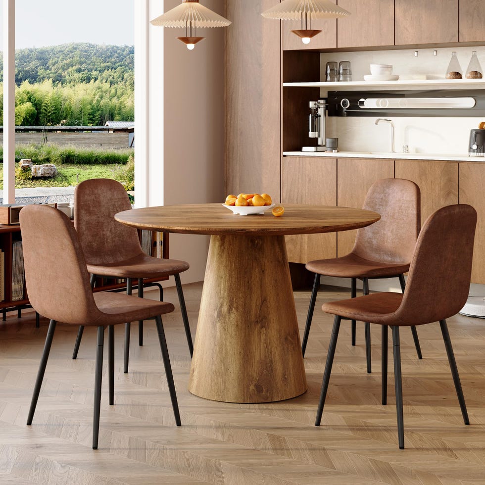 Round Dining Table Set for 4