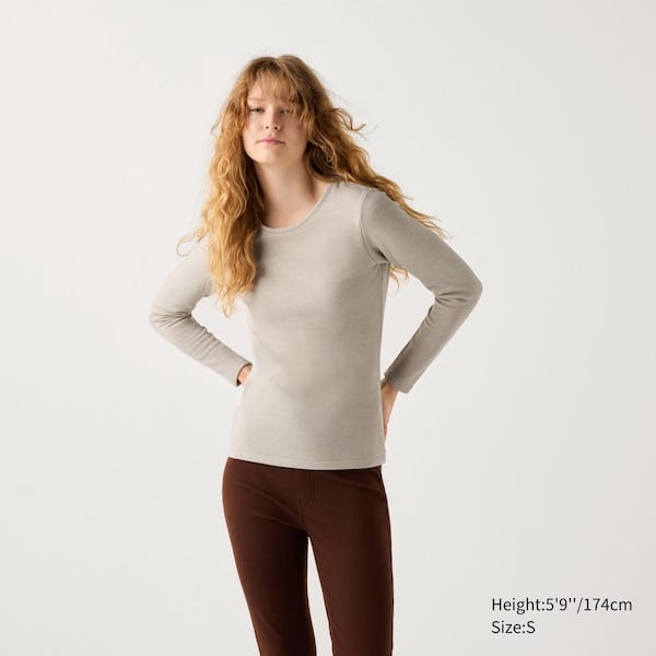HEATTECH Ultra Warm Crew Neck Long-Sleeve T-Shirt