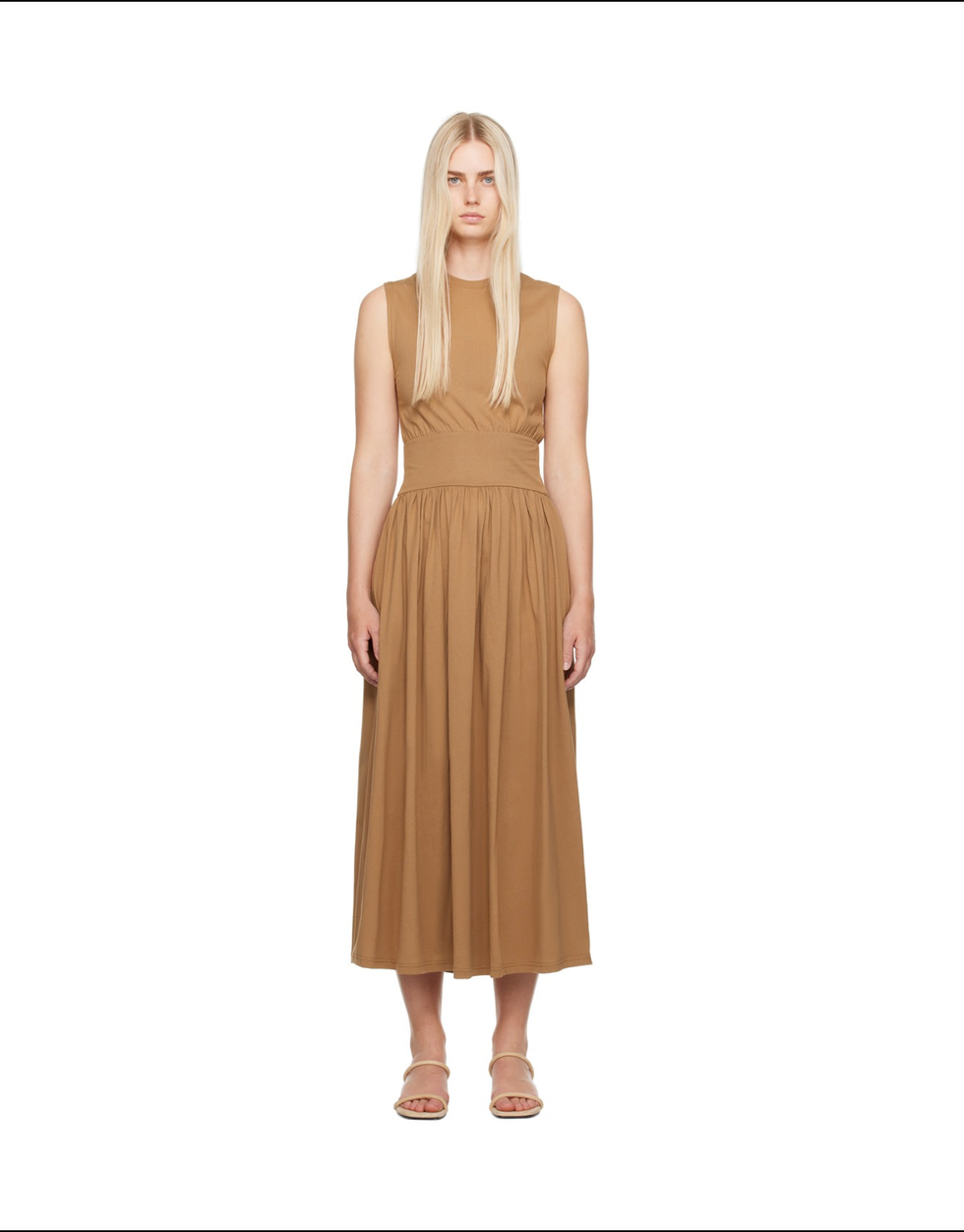 Brown Tee Midi Dress