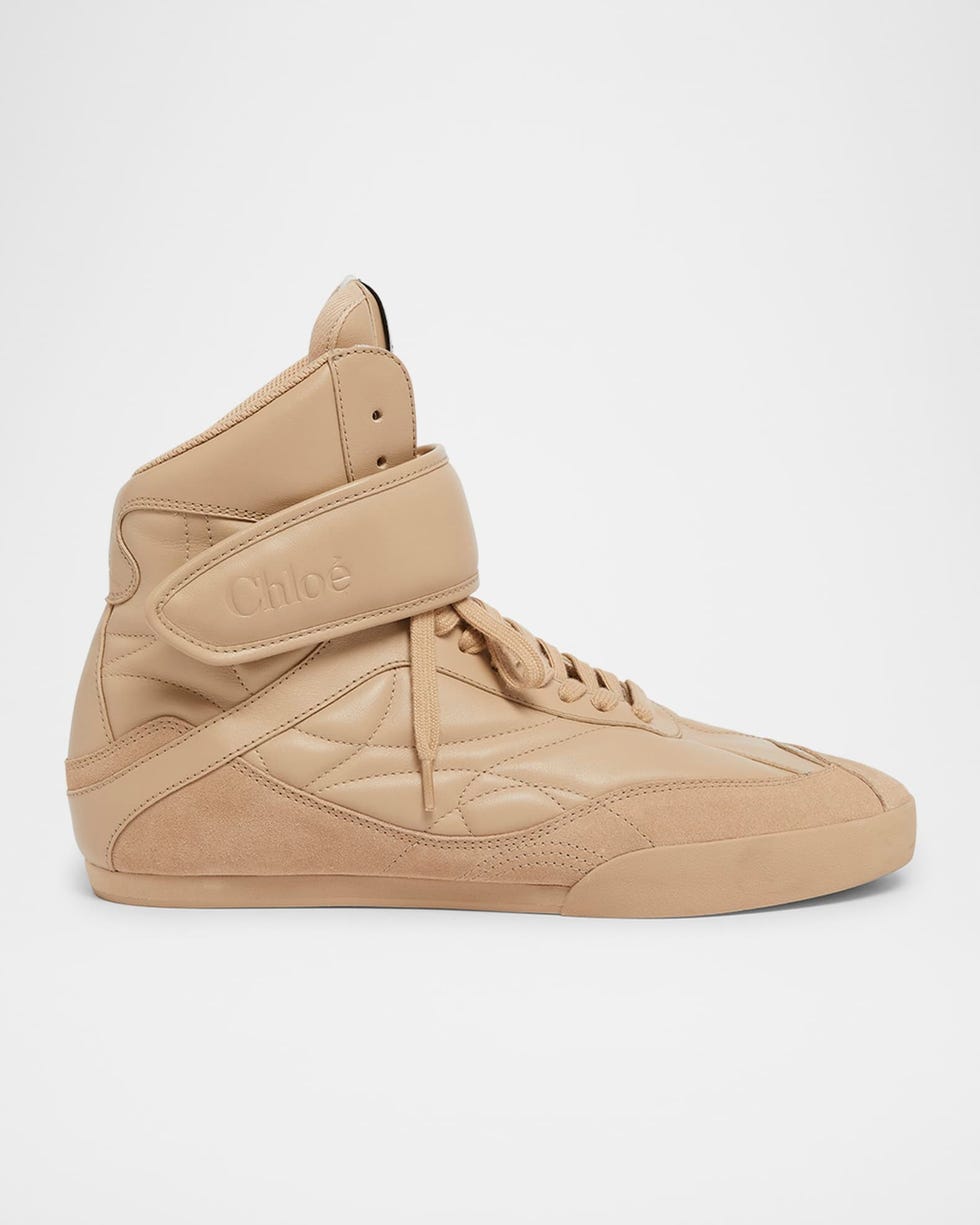 Kick Leather High-Top Sneakers