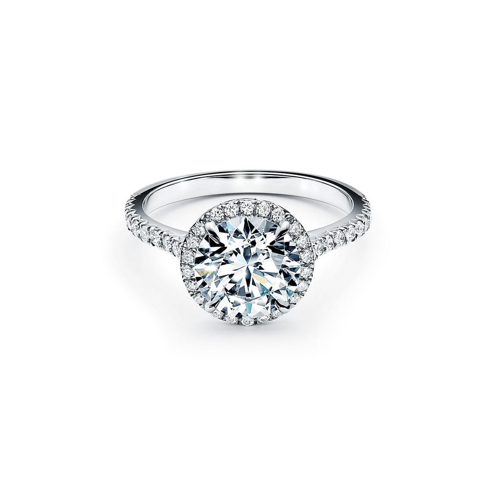 Tiffany Soleste® Round Brilliant Engagement Ring in Platinum