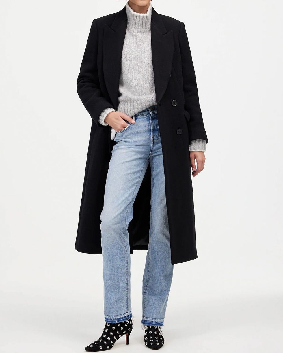 Oversized Double-Breasted Topcoat