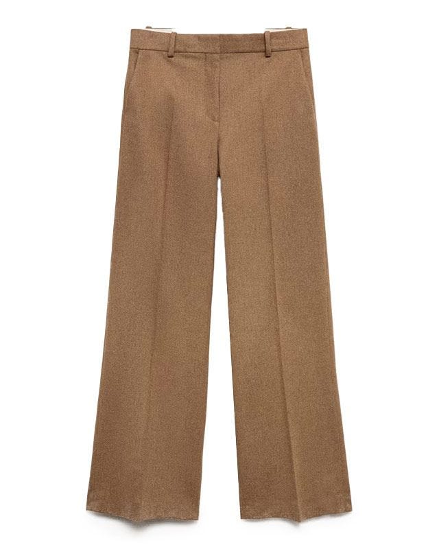 Wool-Blend Suit Trousers