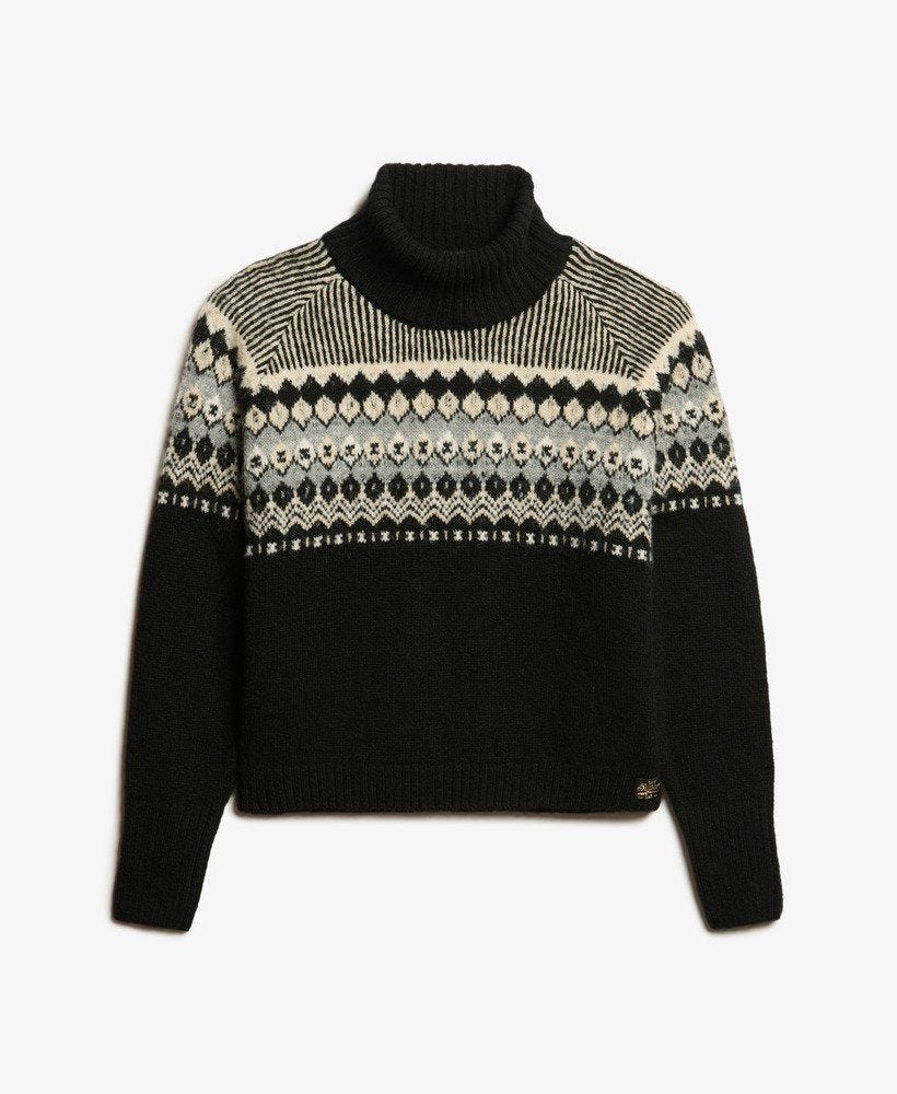 Fair Isle Pattern Roll Neck Jumper