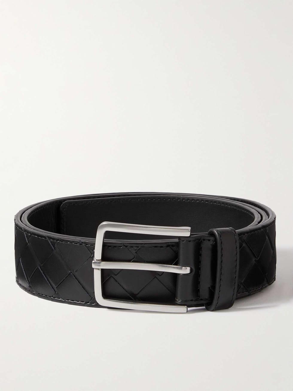 Intrecciato Leather Belt