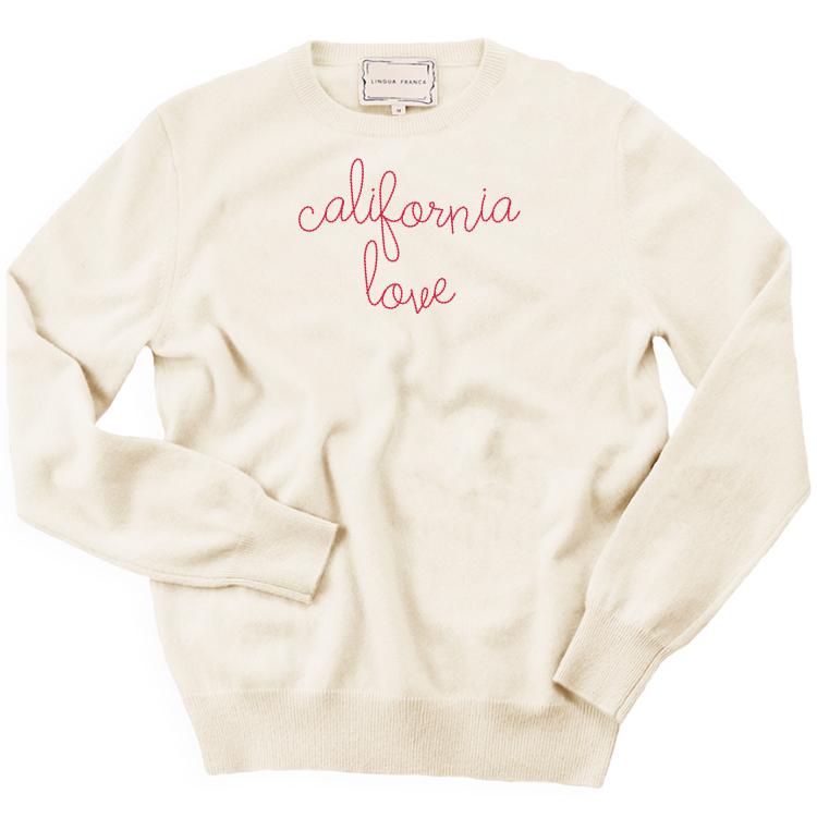 Map California Love Crewneck Sweatshirt Map California Love Crewneck Sweatshirt