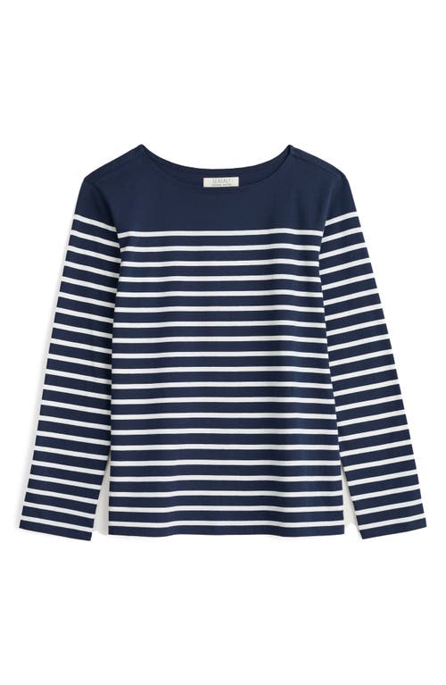 Sailor Stripe Long Sleeve Organic Cotton T-Shirt
