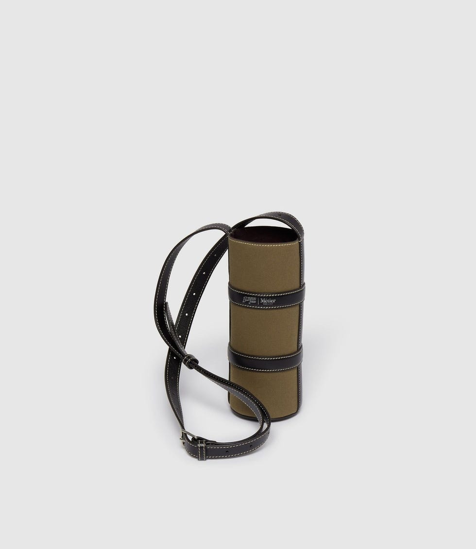 + Indiana Jones™ Leather-Trimmed Linen-Twill Water Bottle Holder