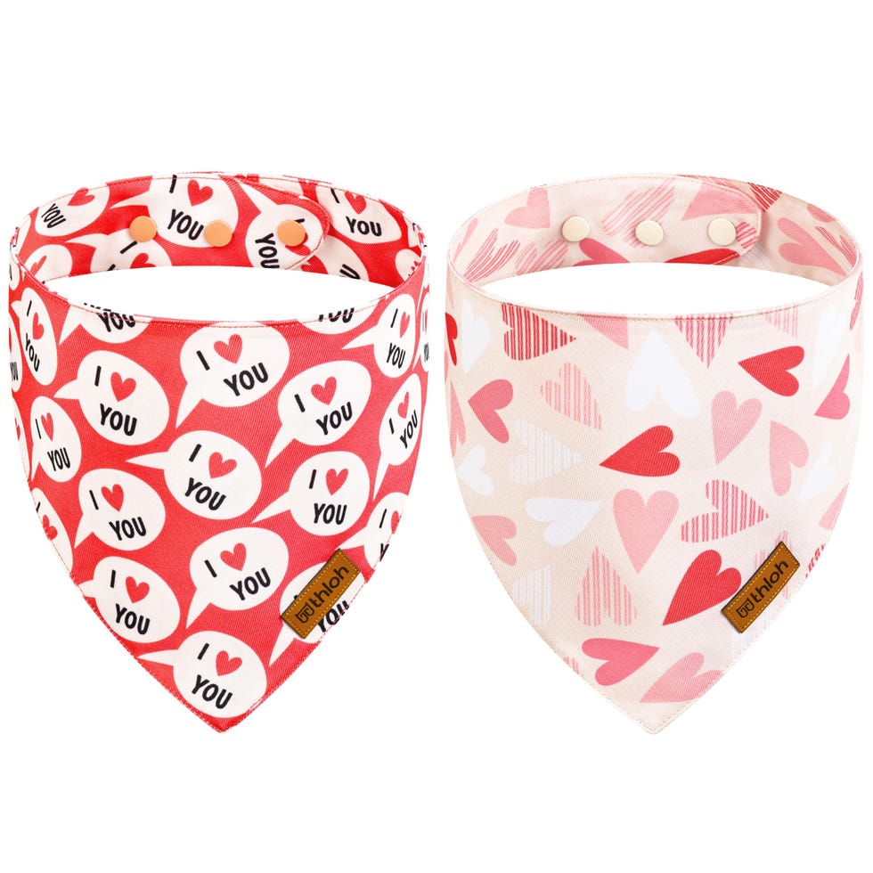 Heart Bandanas with Snap Button