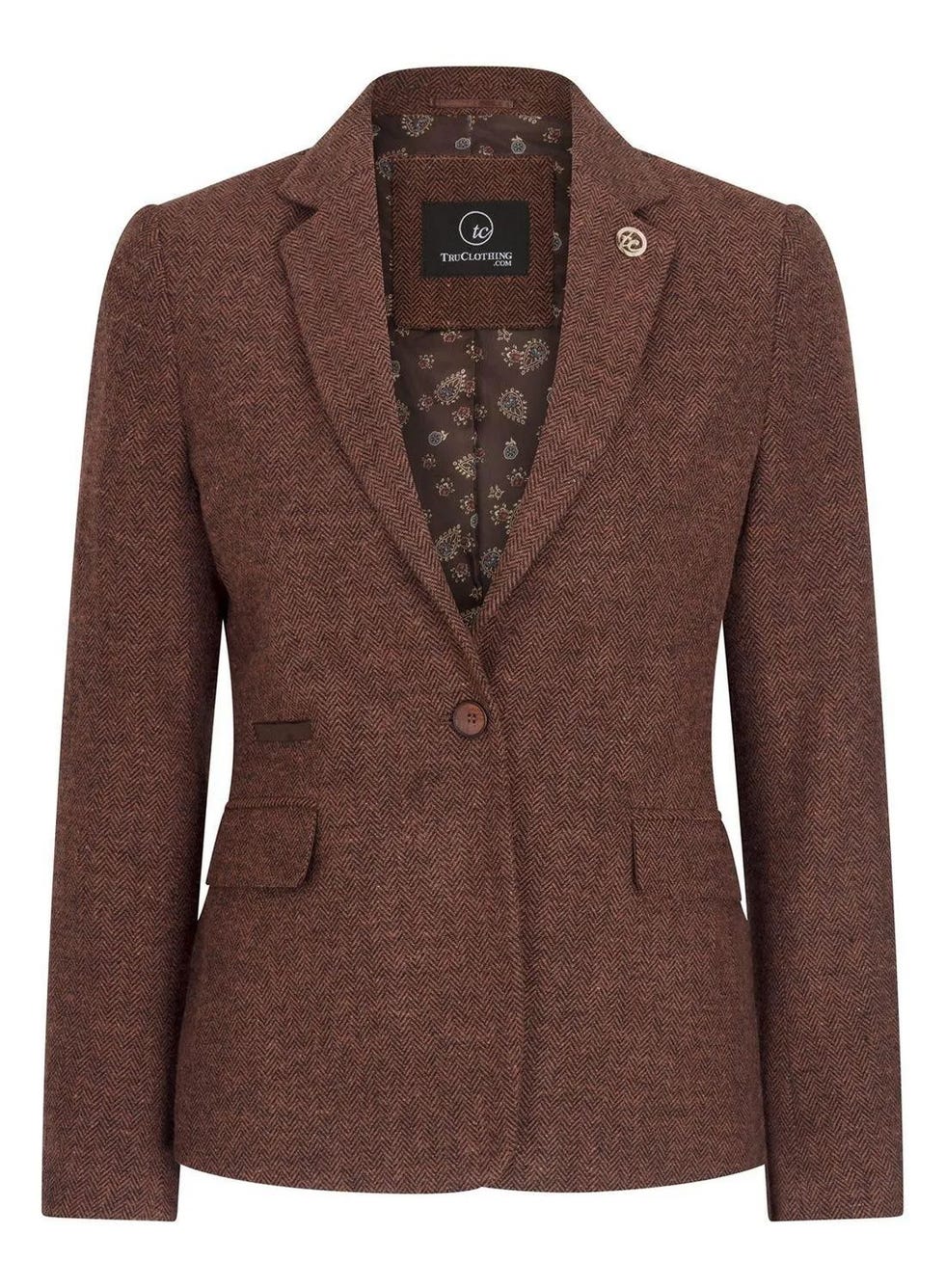 Tweed Herringbone Jacket