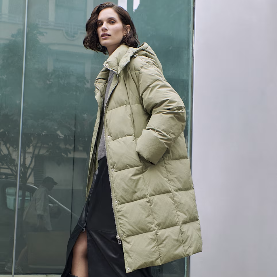 Khaki Una Puffa Coat