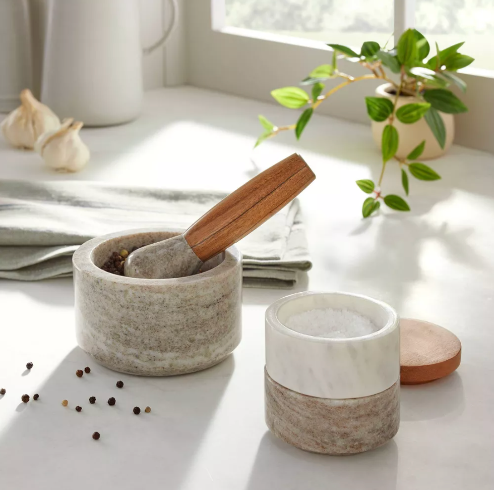 Marble Stacking Salt & Pepper Cellar