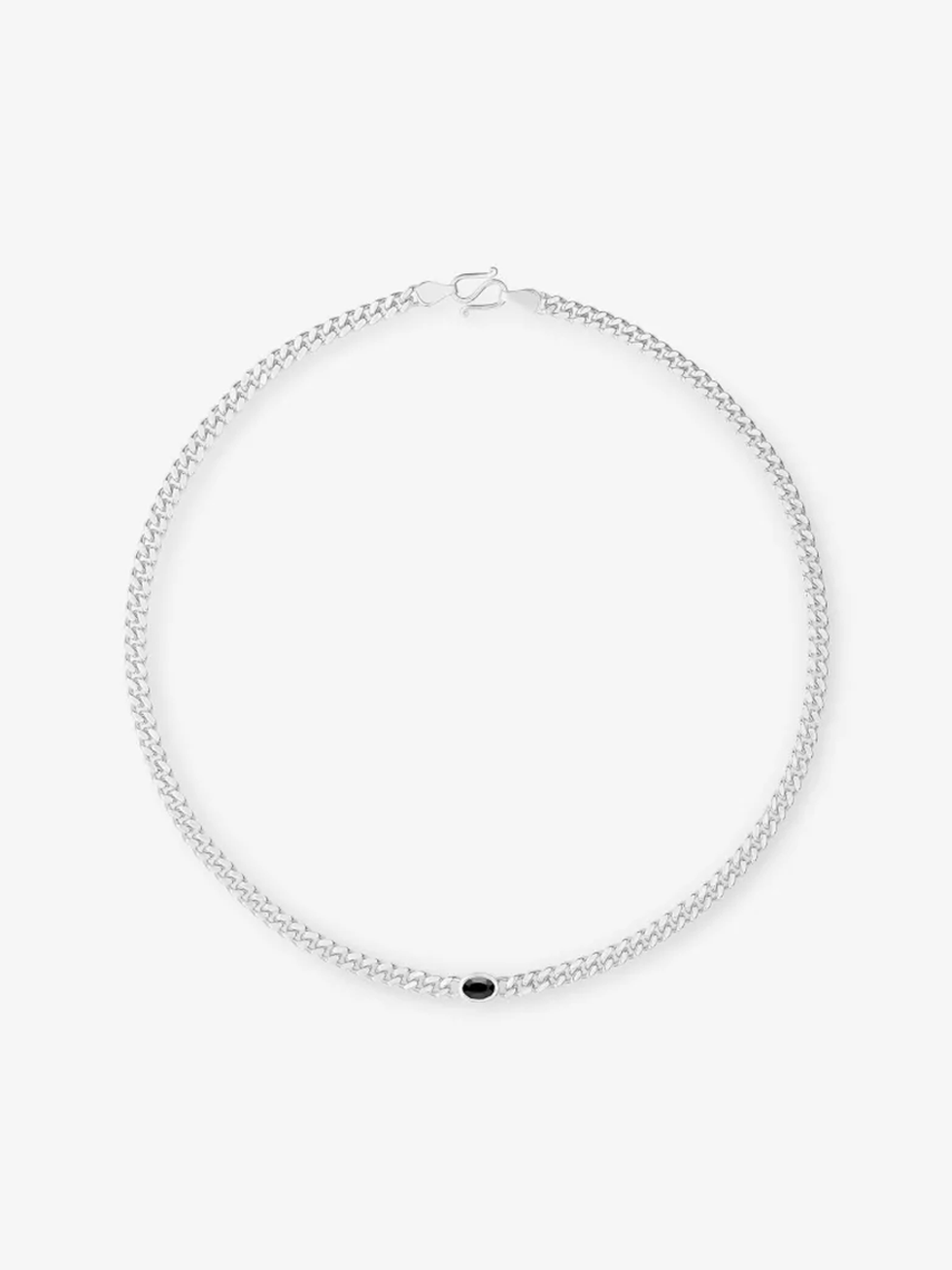 Pattaraphan Baby Ying rhodium-plated 925 sterling silver and black sapphire necklace