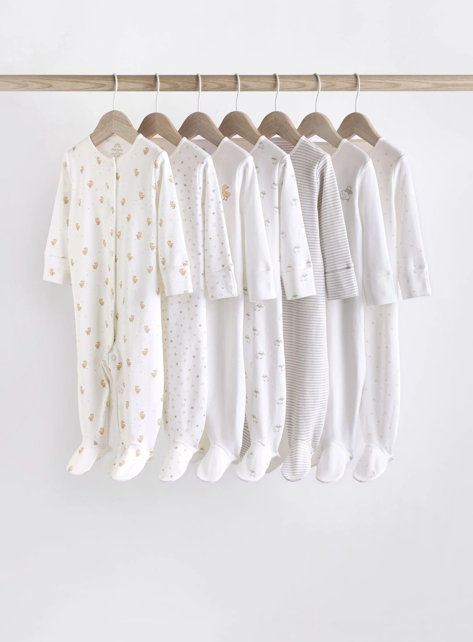 Baby Animal Printed Cotton Sleepsuits