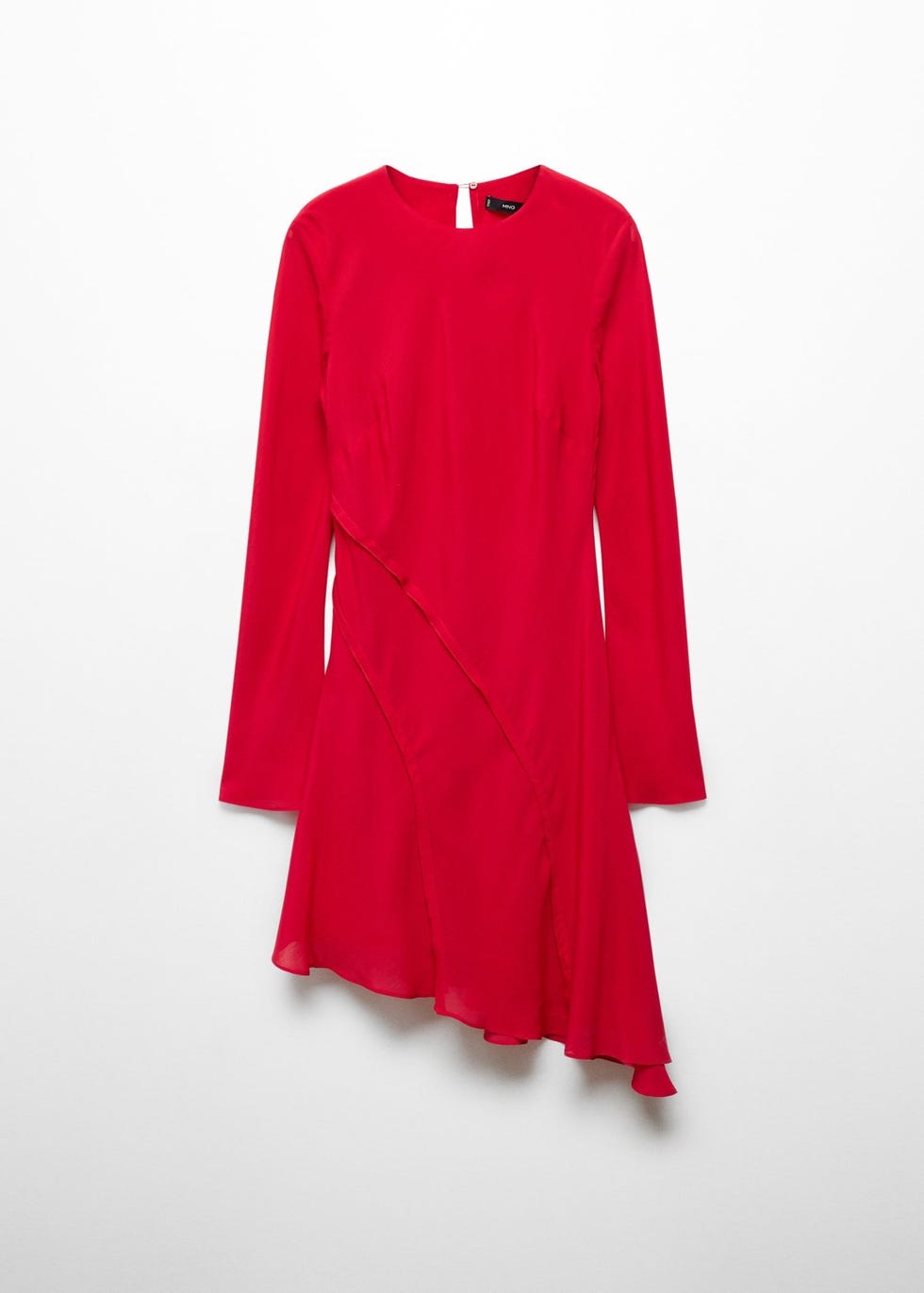 Vestido rojo asimétrico