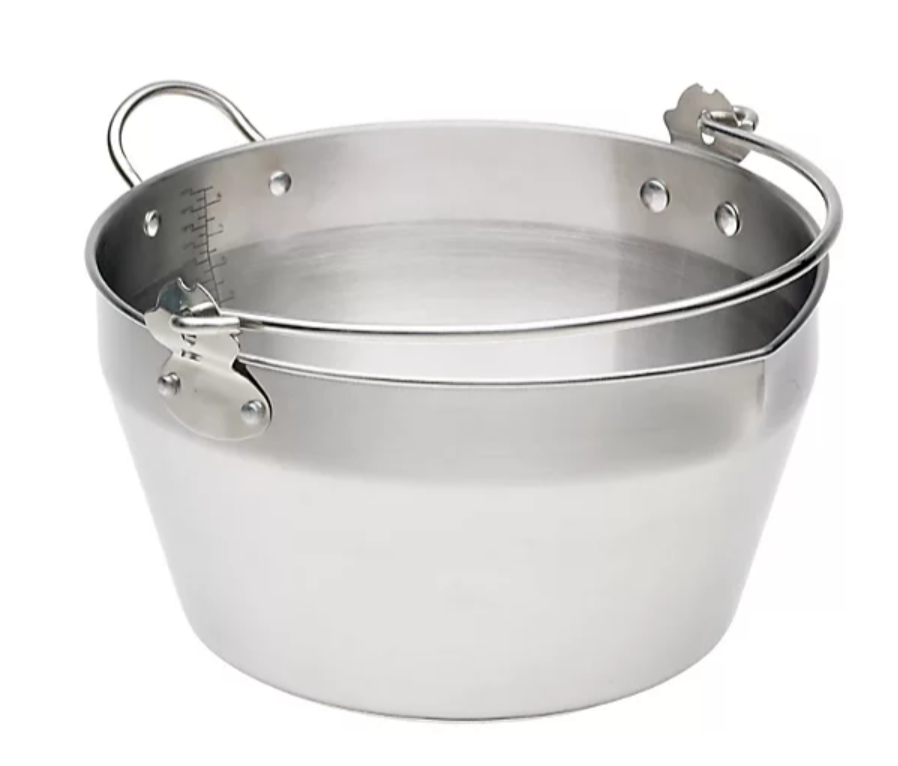Stainless Steel Maslin Jam Pan and Handle, 8.5L