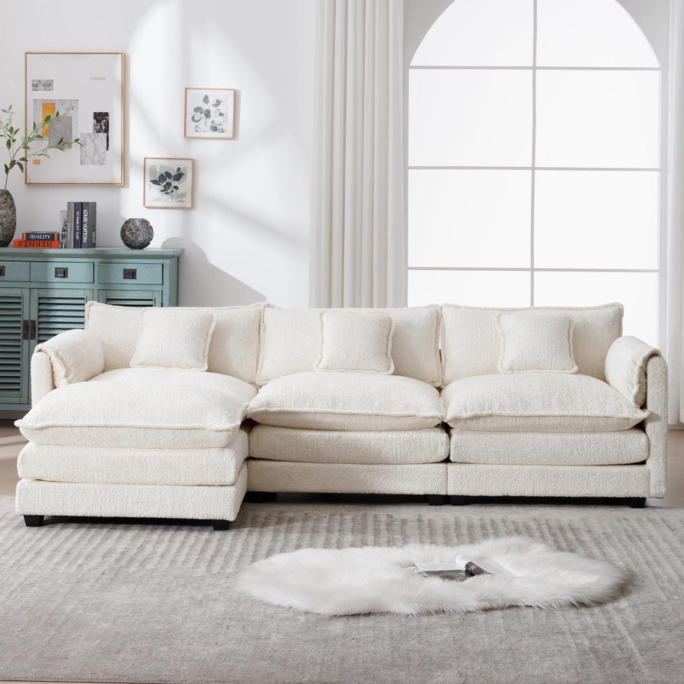 L-Shaped Modular Cloud Couch