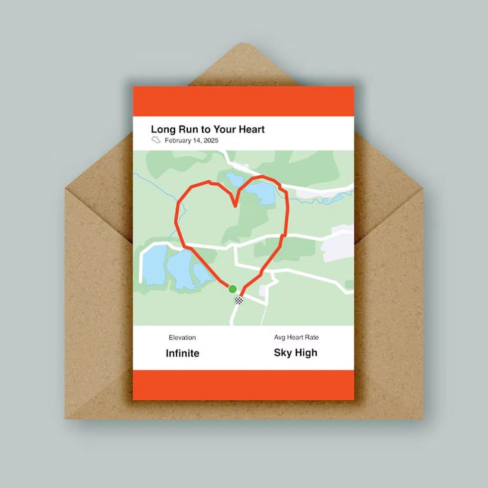 Strava Valentine's Card