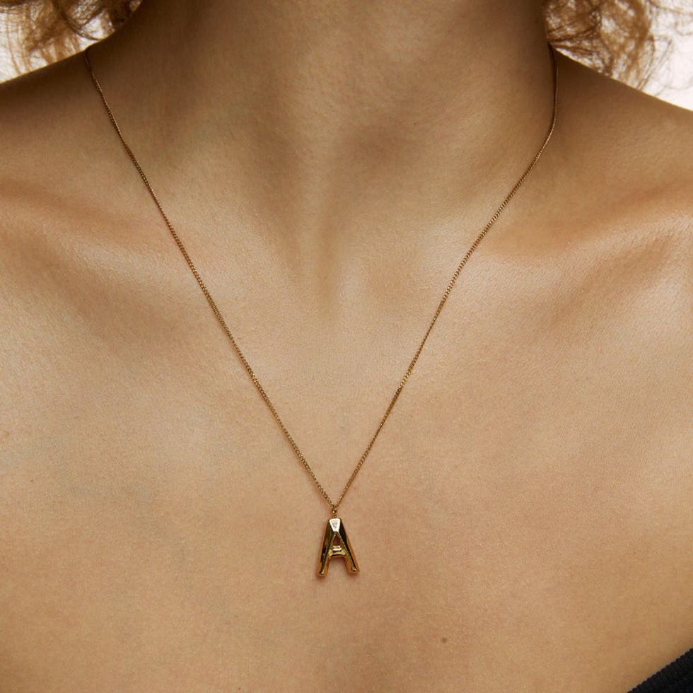 Hey Harper Waterproof Jewellery Chunky Letter Necklace