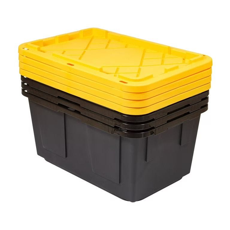 Greenmade 27 Gallon Storage Bin, 4-pack