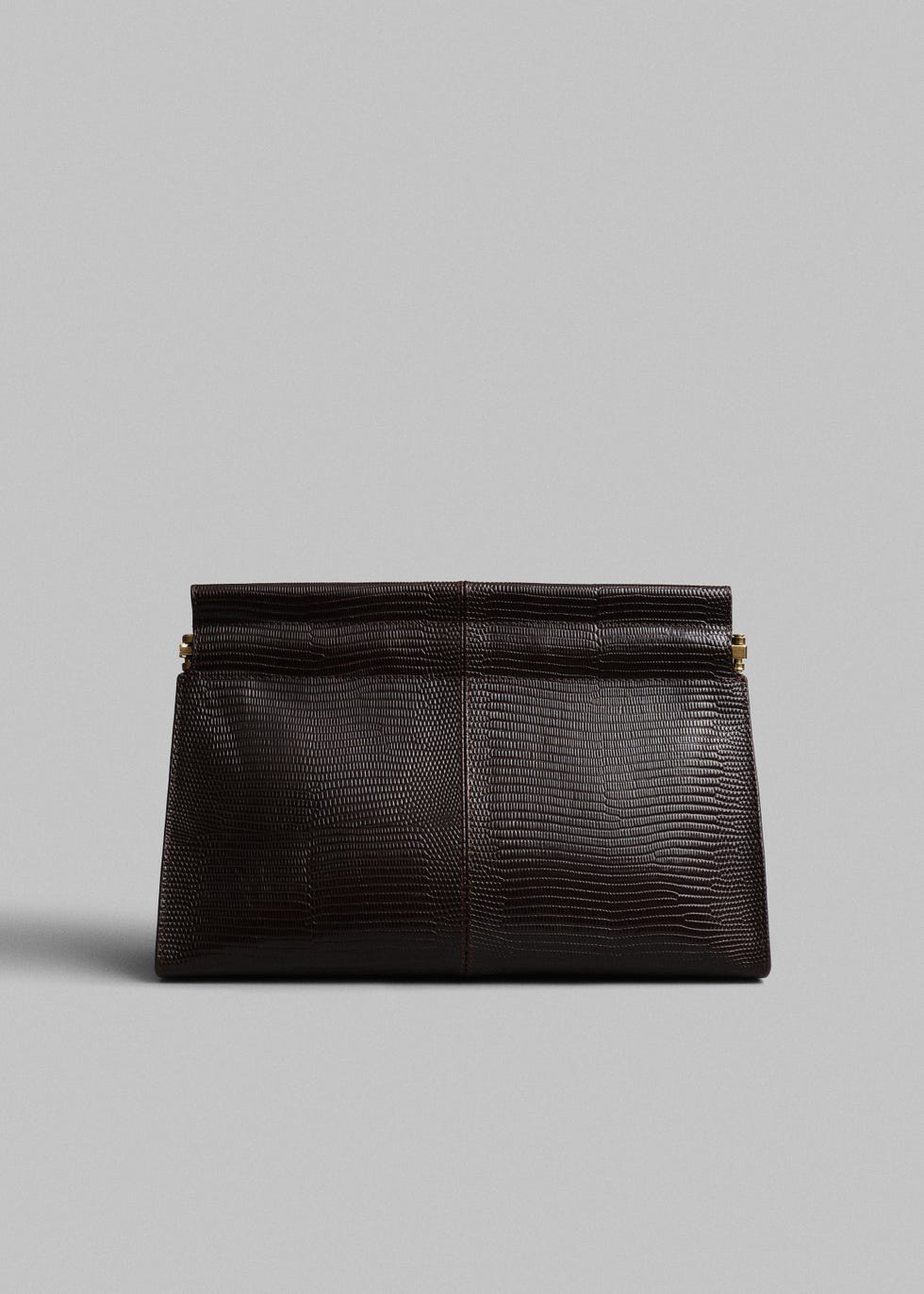 Small Leather Clutch in Espresso