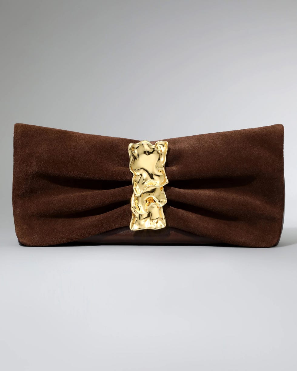 Gold Ribbon Convertible Shoulder Bag