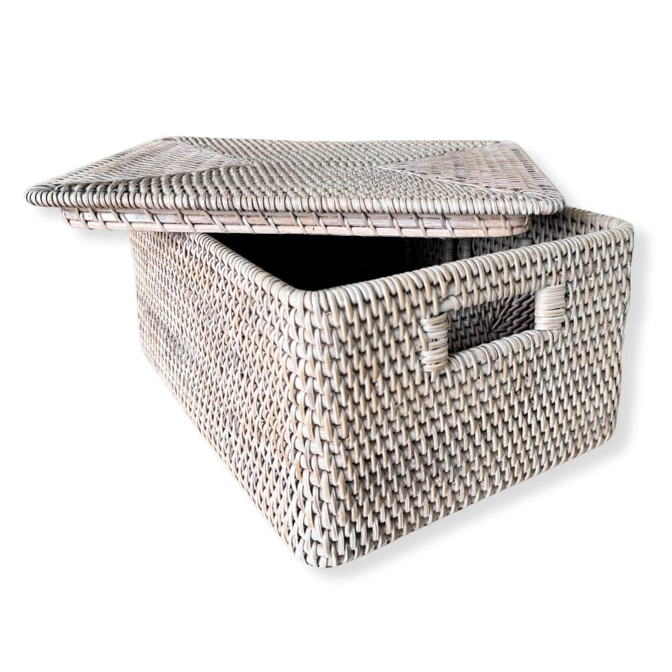 Rattan Basket With Detachable Dividers
