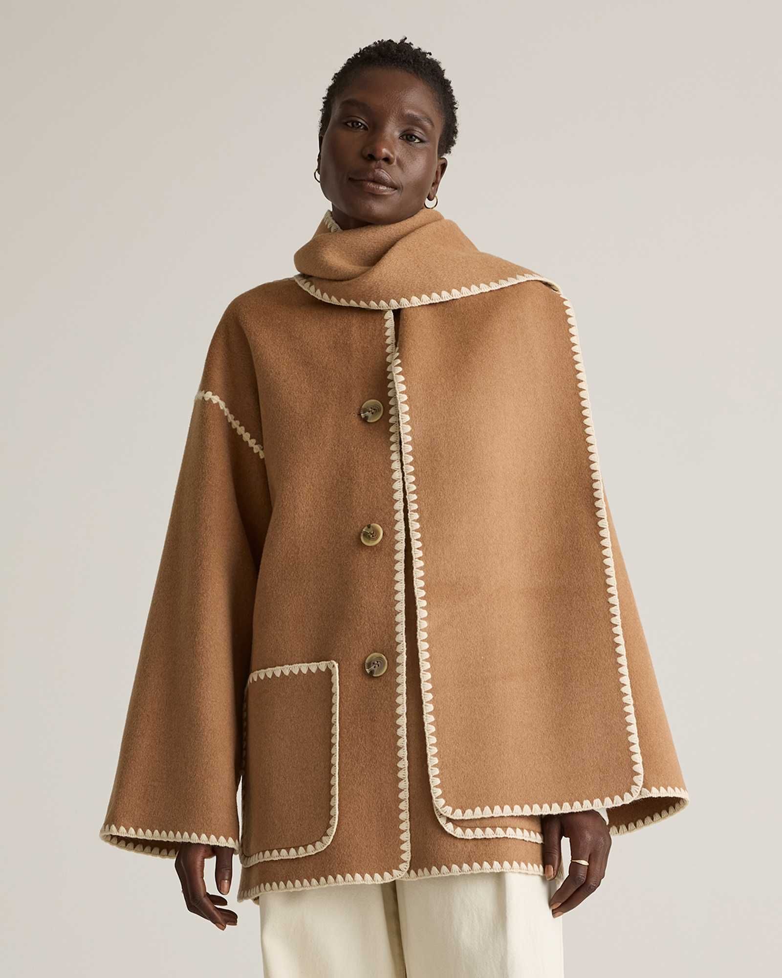 【MAISON SPECIAL】　Winter Scarf Tent Coat MAISON SPECIAL】 Winter Scarf Tent Coat