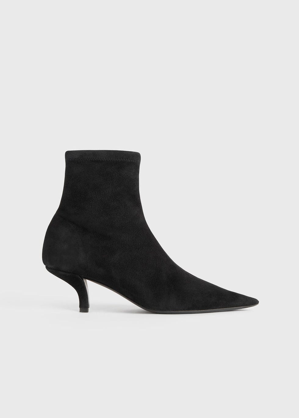 Suede Heeled Sock Boots