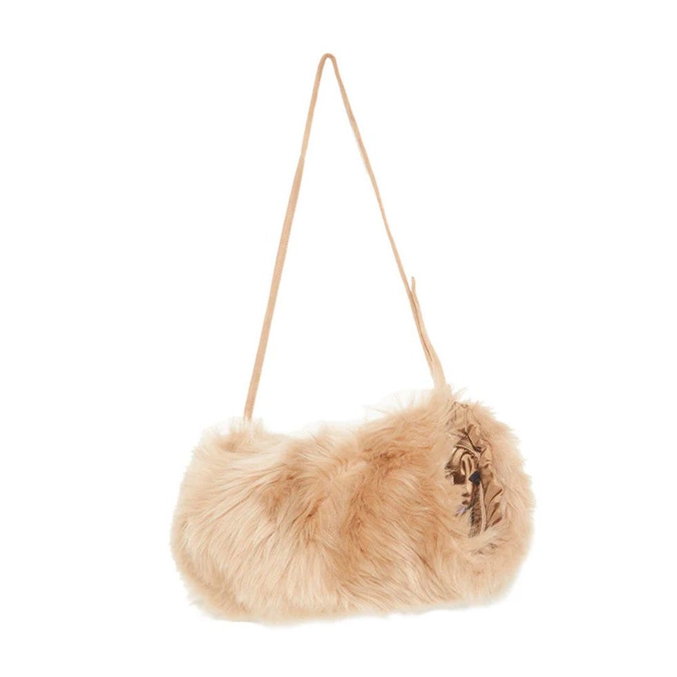 Cashmere Shearling Muff Bag
