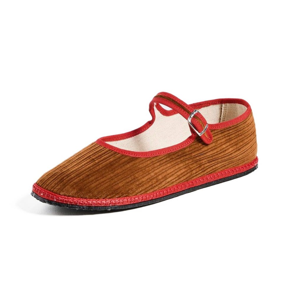 Mary Jane Corduroy Flats