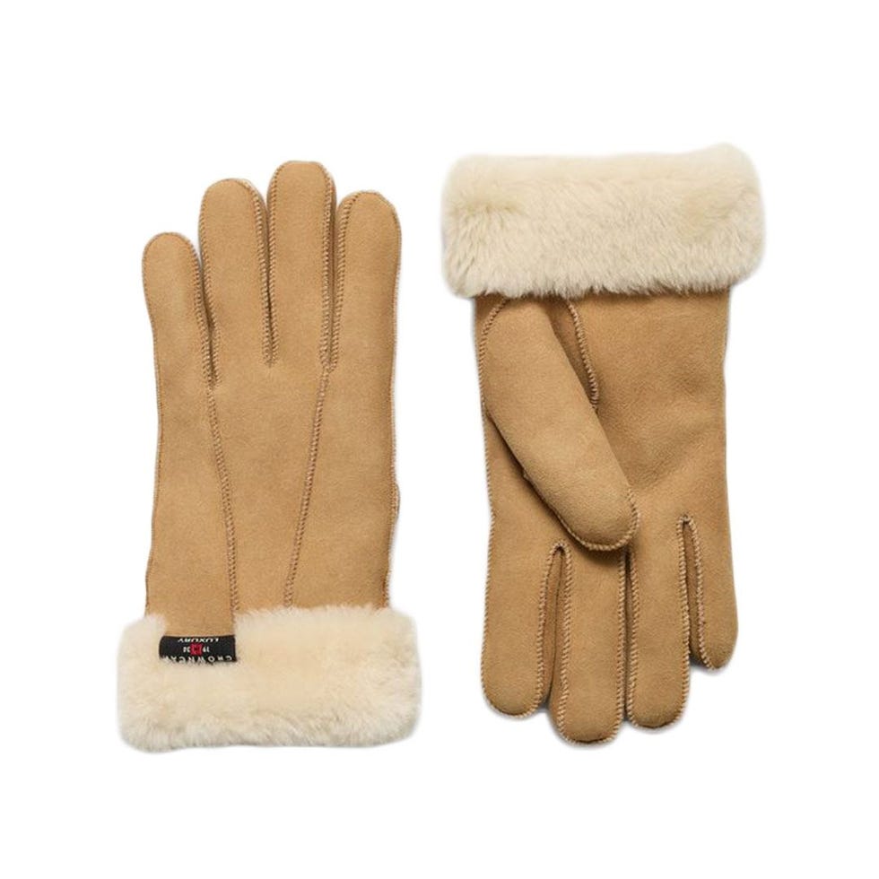 Shearling Gloves by Crown Cap