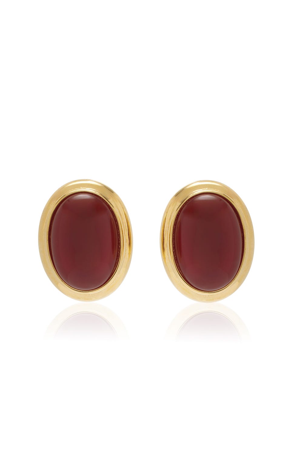 Exclusive Madison 24K Gold-Plated Carnelian Earrings