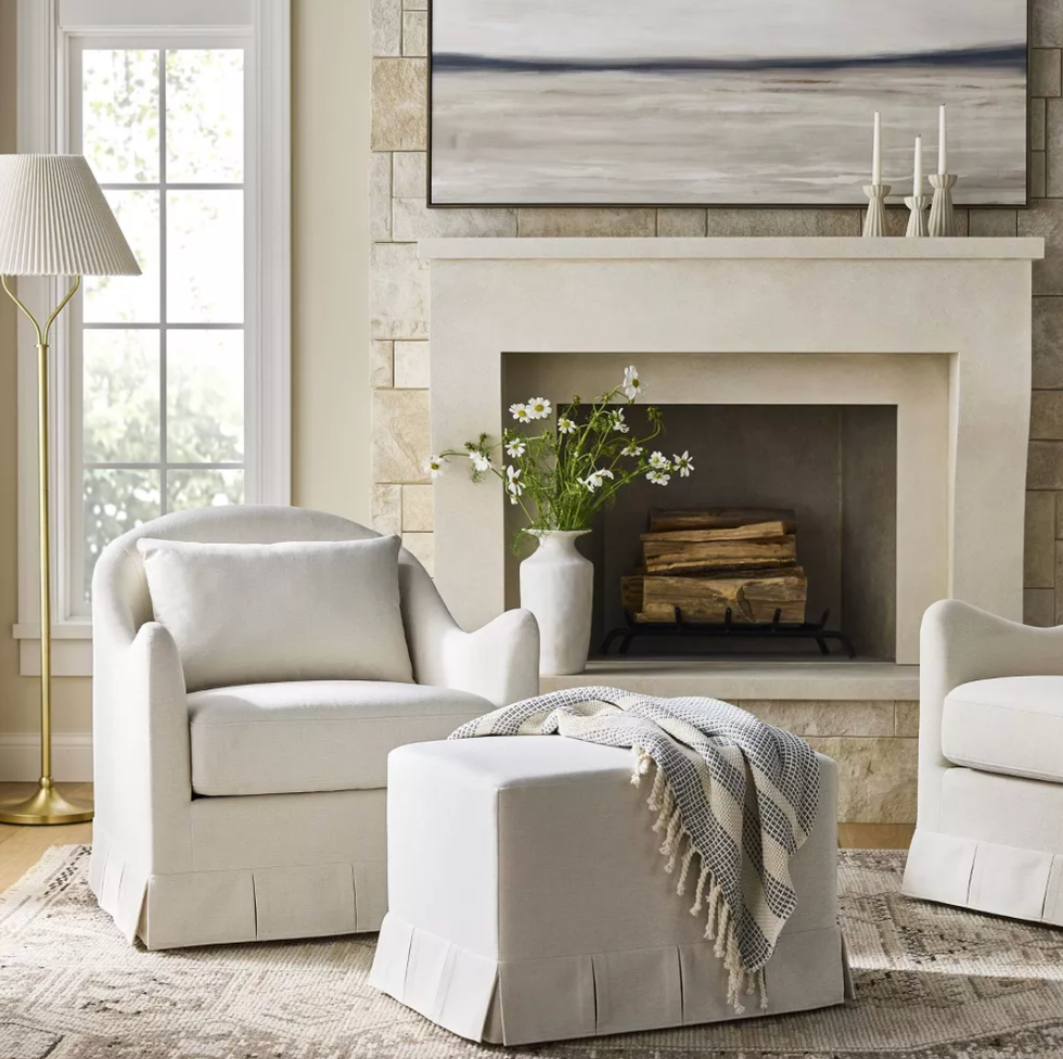 Box Pleat Upholstered Chair