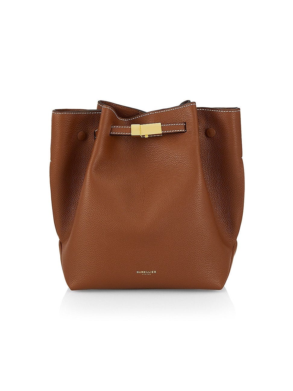 New York Leather Bucket Bag