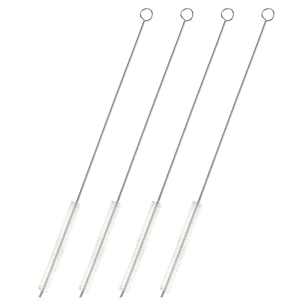 4-Pack Metallic Straw Cleaner Brush