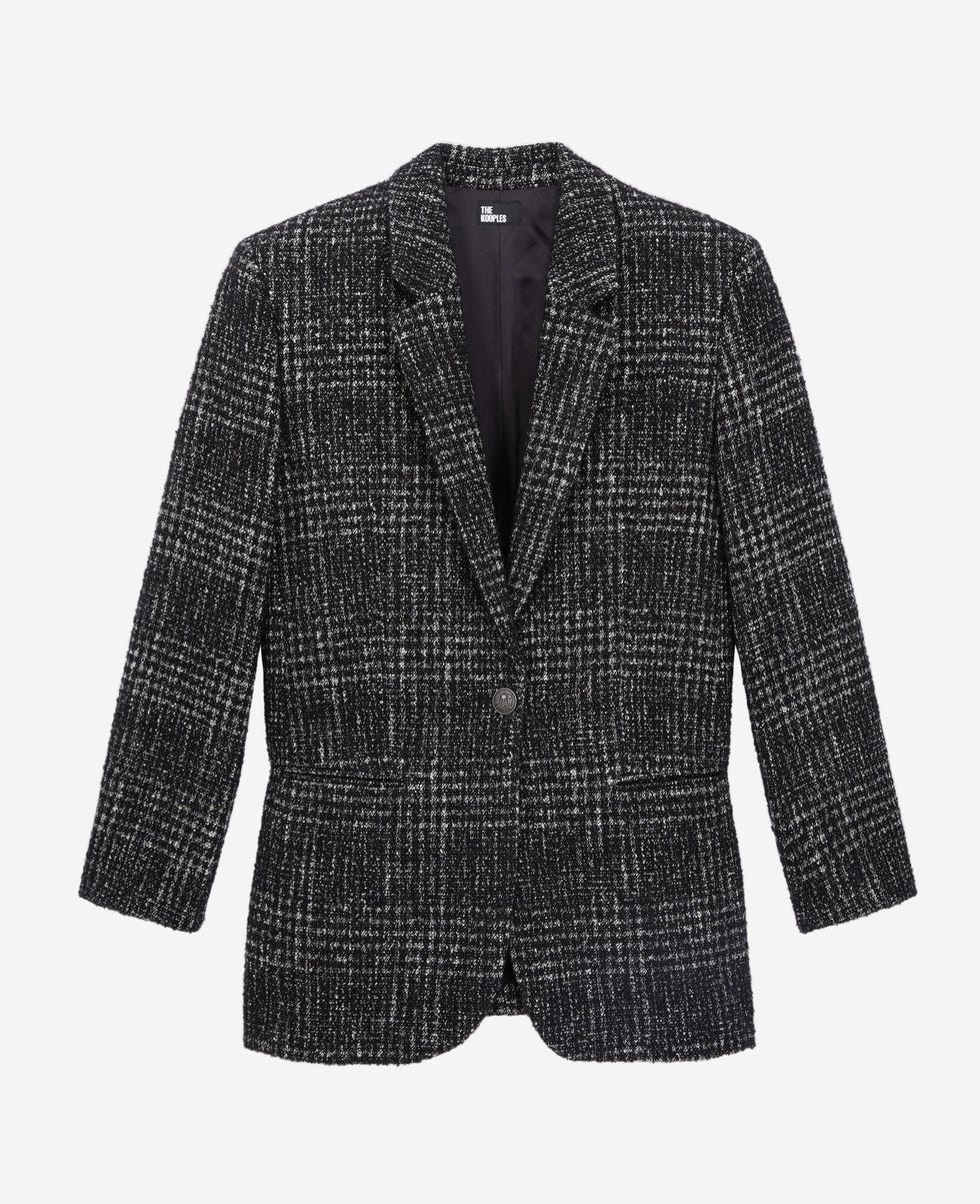 Black and White Tweed Blazer