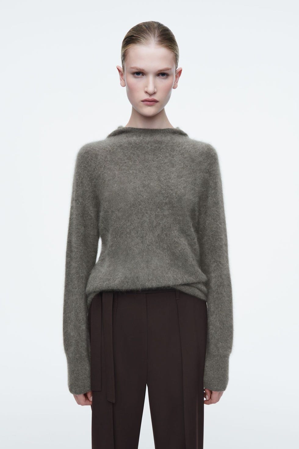  Pure Brushed-Cashmere Hoodie