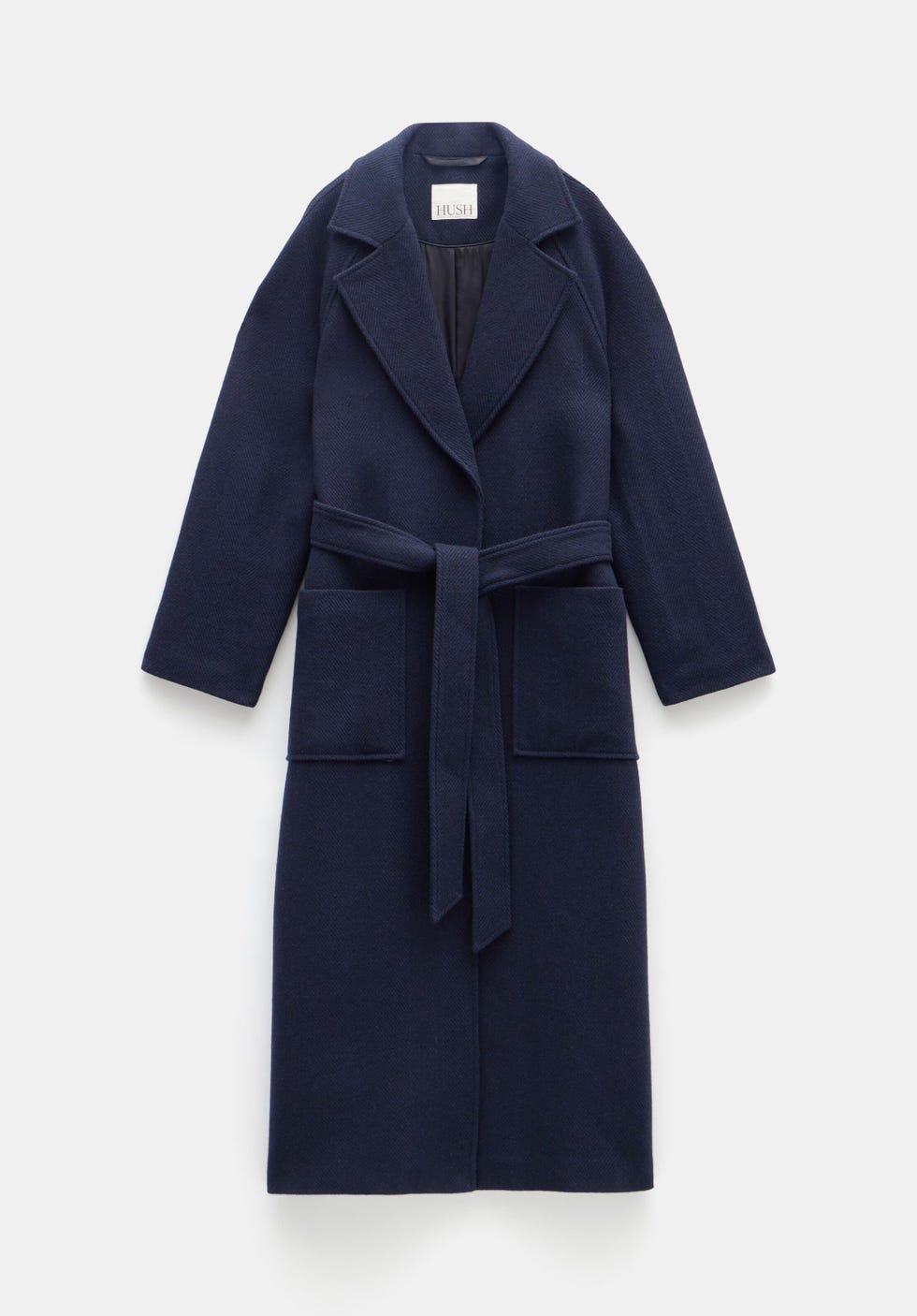 Kaitlin Wool Blend Herringbone Coat