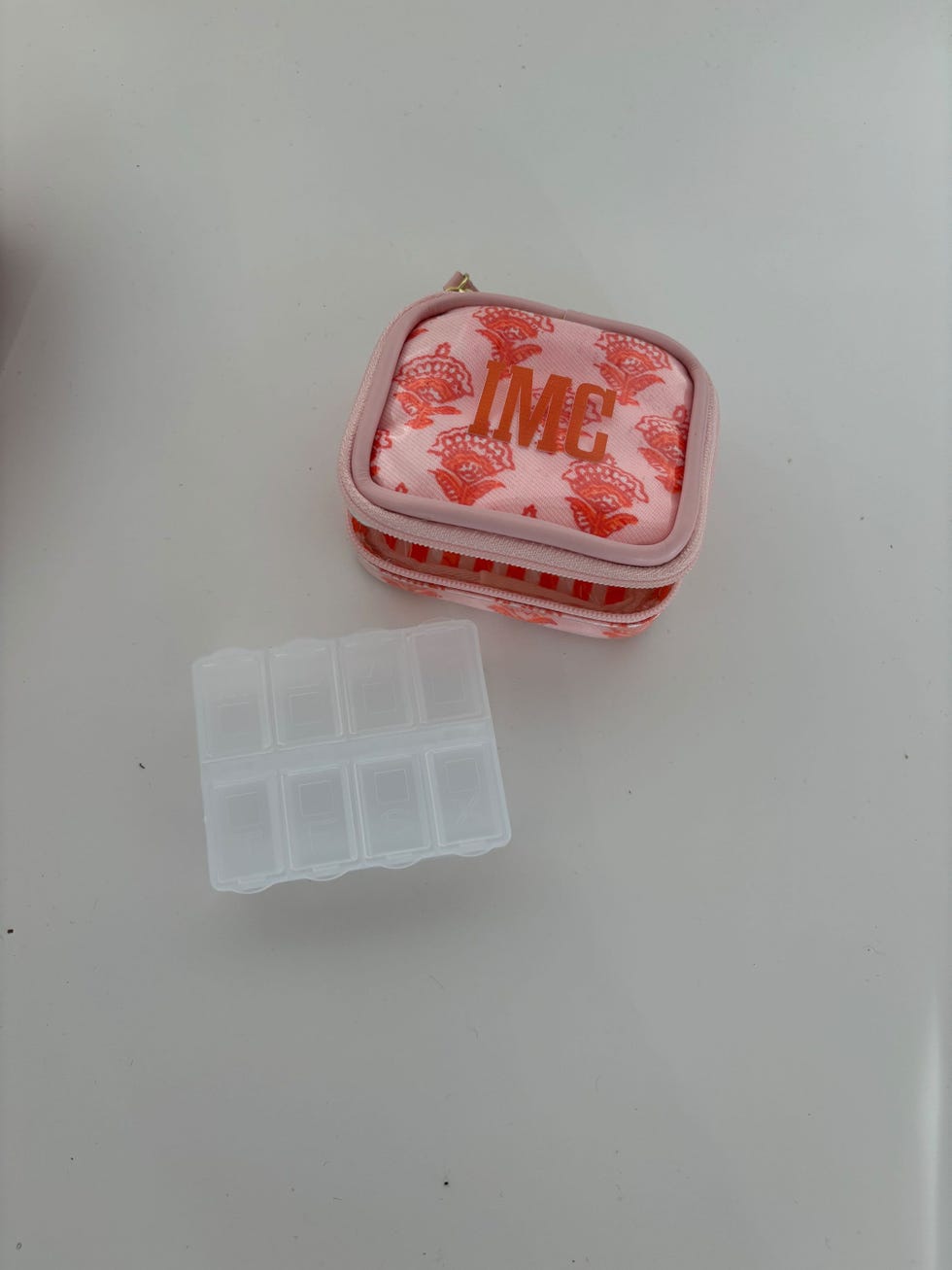 Clear-Coated Travel Pill Organizer