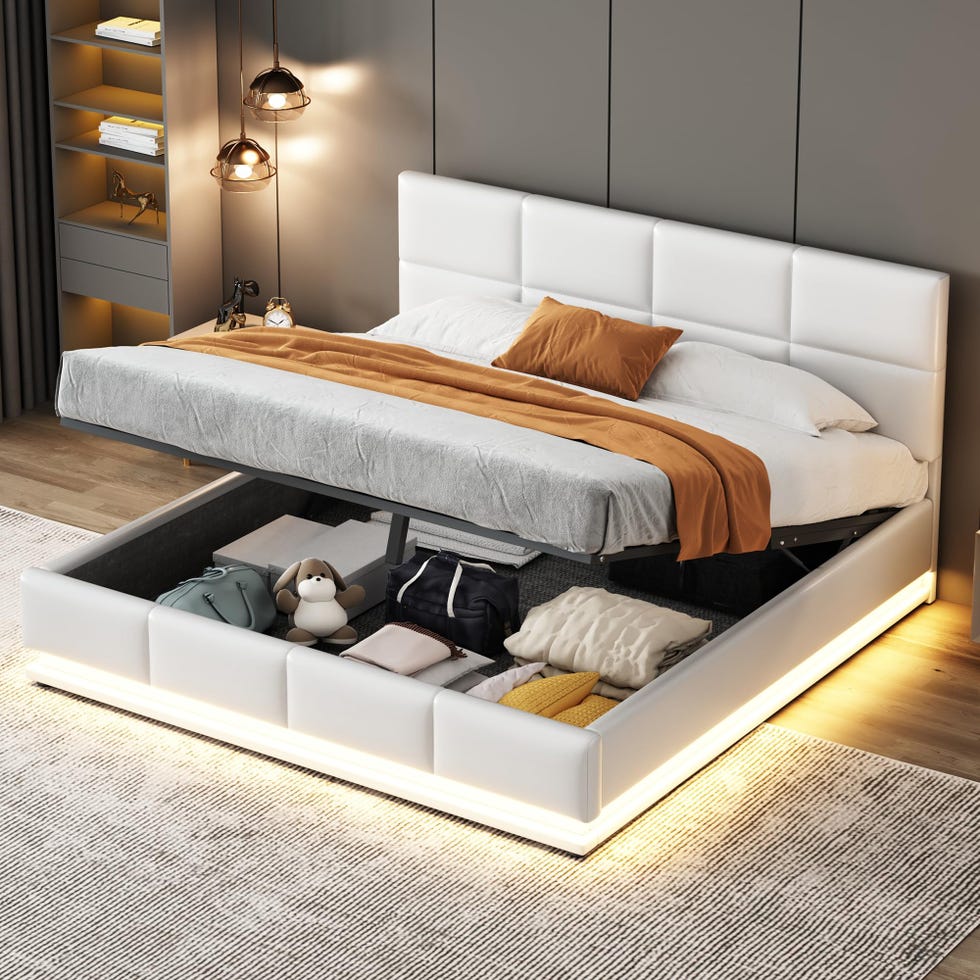 Cama doble acolchada