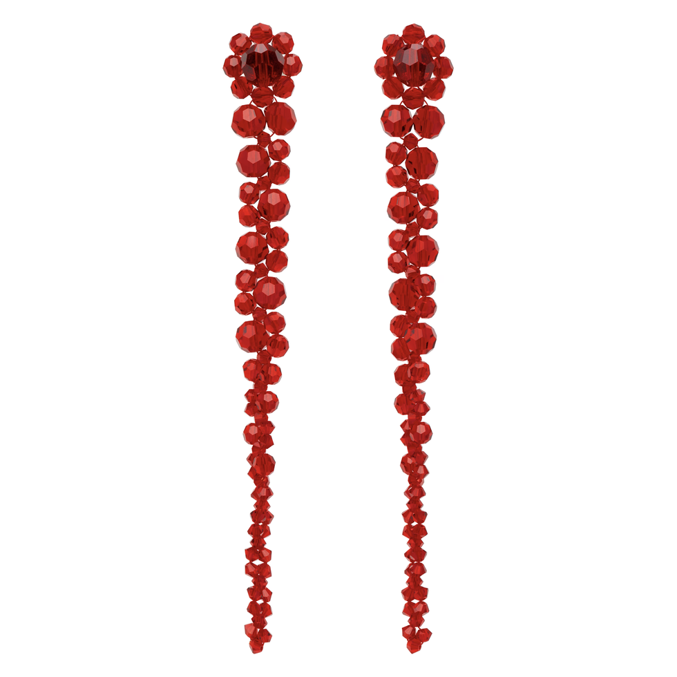 Red Drip Earrings