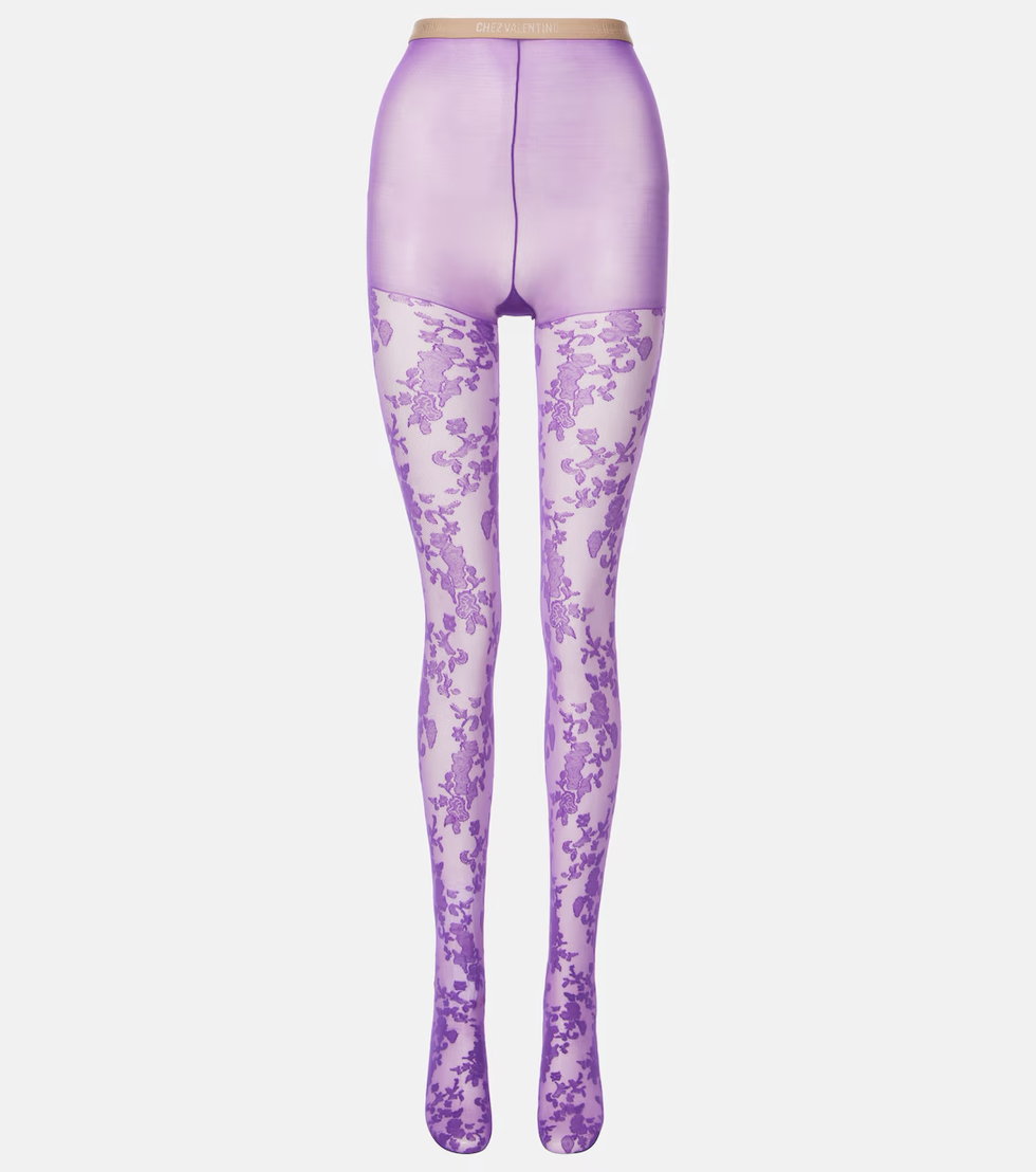 Floral Lace Tights