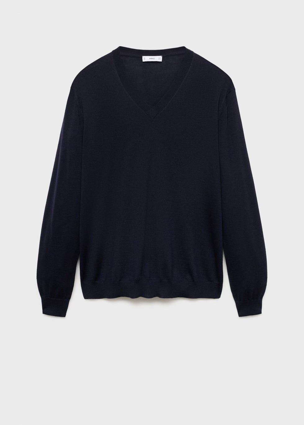 Jersey 100% lana merino cuello pico