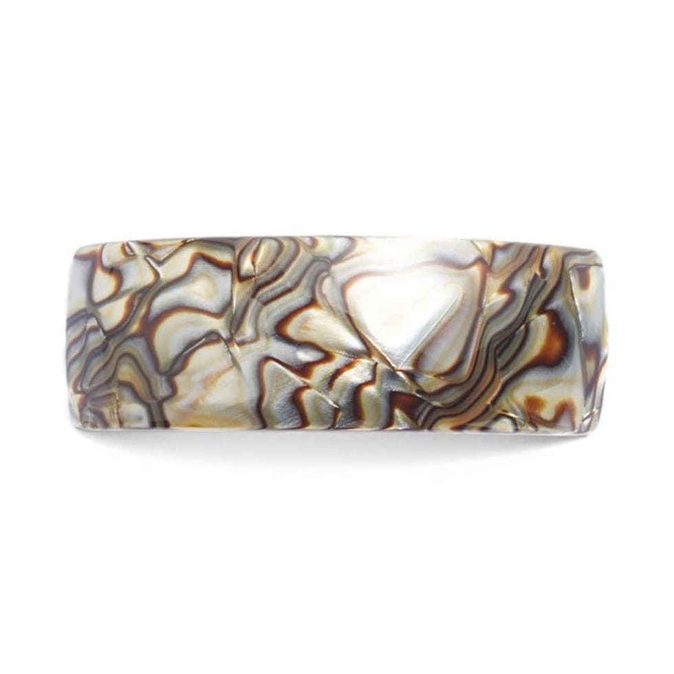 'Volume' Rectangle Barrette in France Luxe