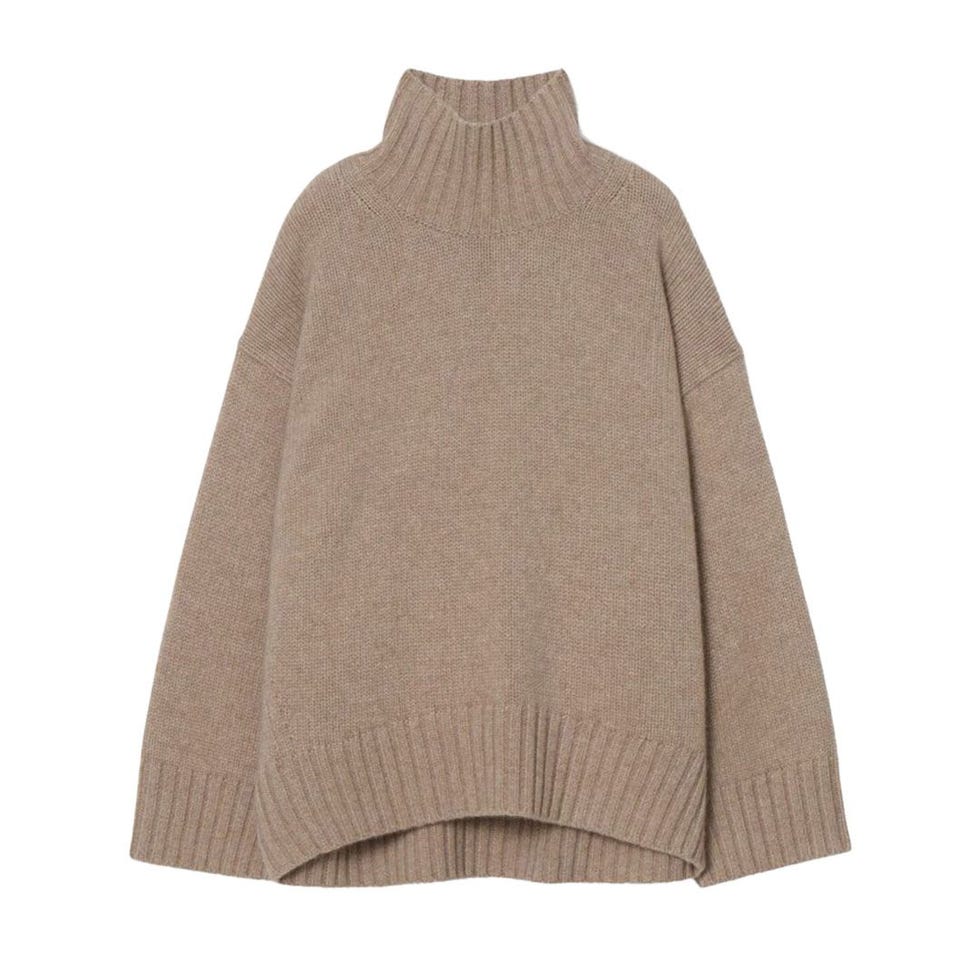 Chunky Pure Cashmere Turtleneck
